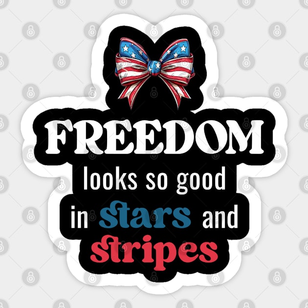 Freedom Looks So Good Sticker by TurnEffect
